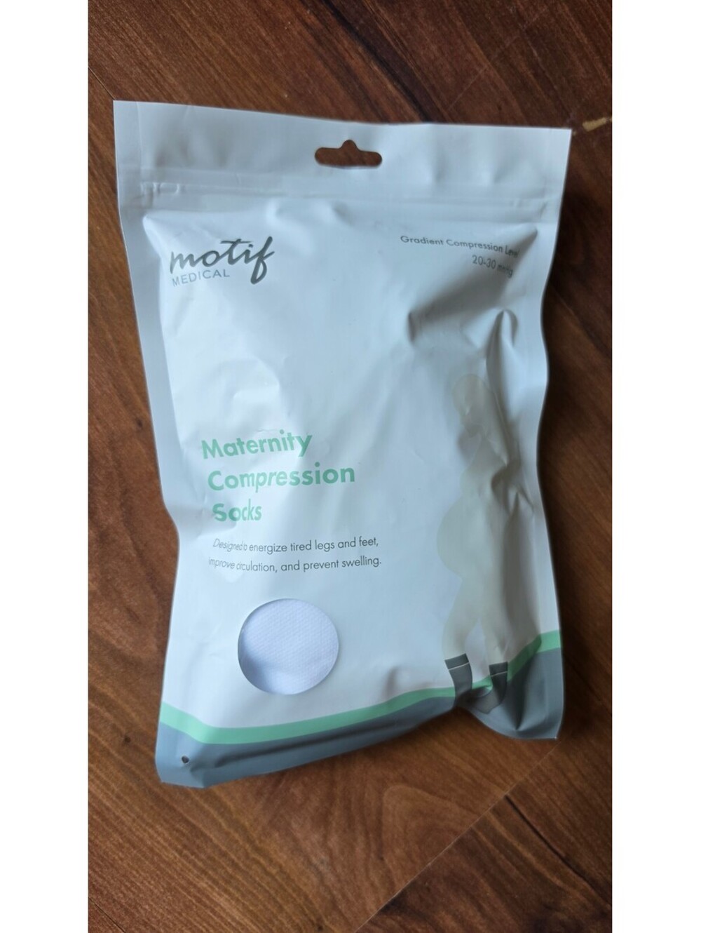 New Motif Medical Maternity Compression Socks 20-30 mmHg Knee High, Med,  278